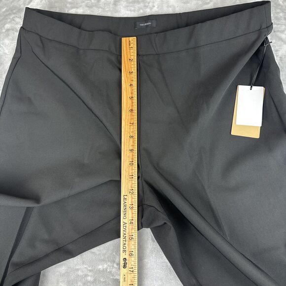 NWT Halogen High Waisted Trousers Women's XL Black Wide Leg Elastic Waist (0796) - Picture 8 of 9